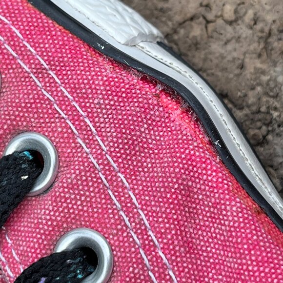 Converse Chuck Taylor All Star Pink Low Top Canvas Sneakers Mens 6 Womens 8 - Picture 7 of 11